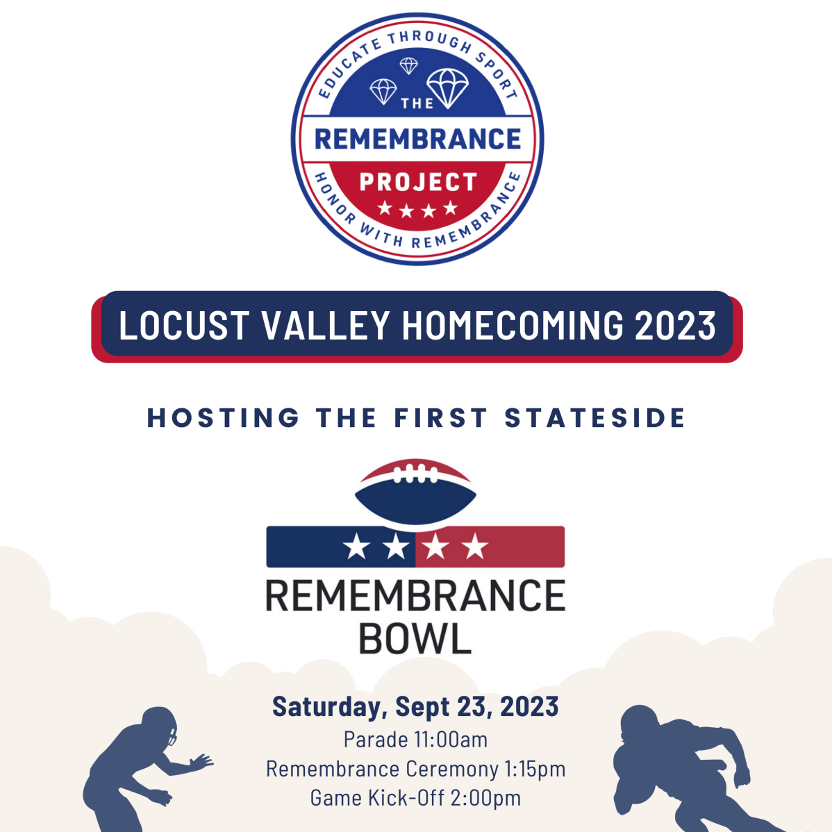  Locust Valley Homecoming 2023 Remembrance Bowl